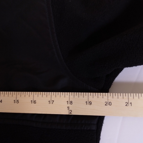 Size S Chaps Fleece Jacket Full Zip Pockets Elastic wrist - Picture 7 of 8
